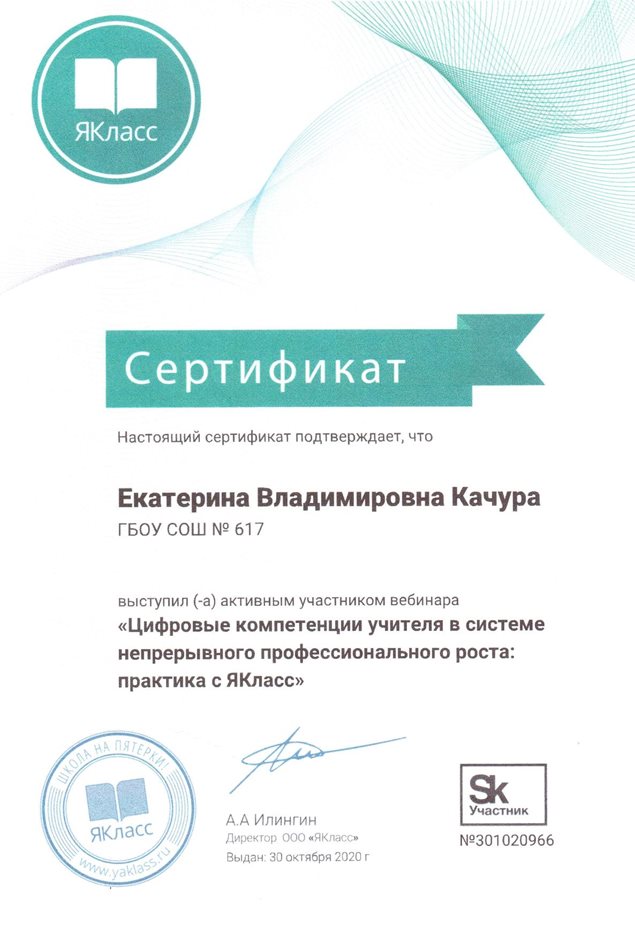 2020-2021 Качура Е.В. (Сертификат ЯКласс)